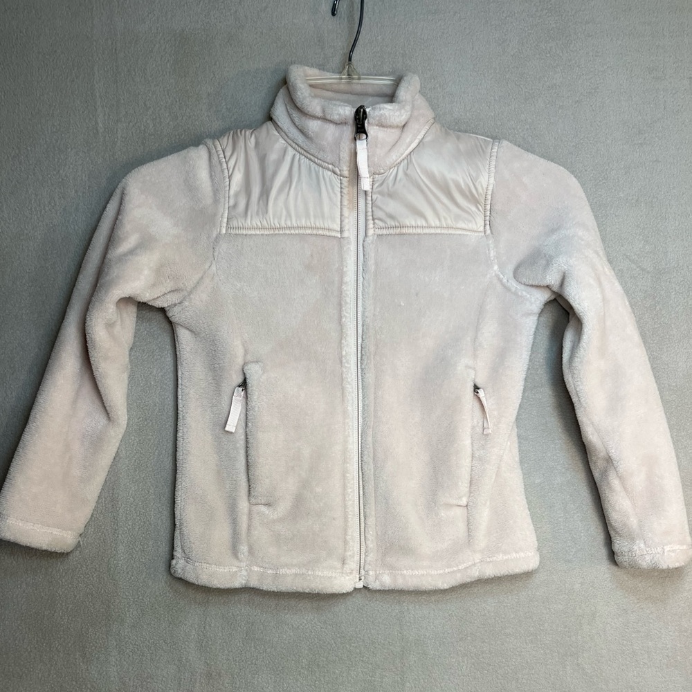 32 Heat Girls Light Blush sz  5/6 Fleece with satin yoke jacket